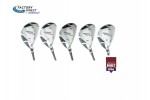 AGXGOLF Men's Magnum XS Series # 5, 6, 7, 8 & 9 Hybrid Irons Set, Left or Right hand; Graphite w/Matching Head Covers; USA Built